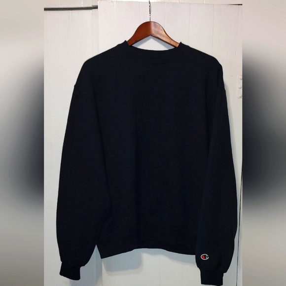 Black Champion crew neck Large - Picture 1 of 4